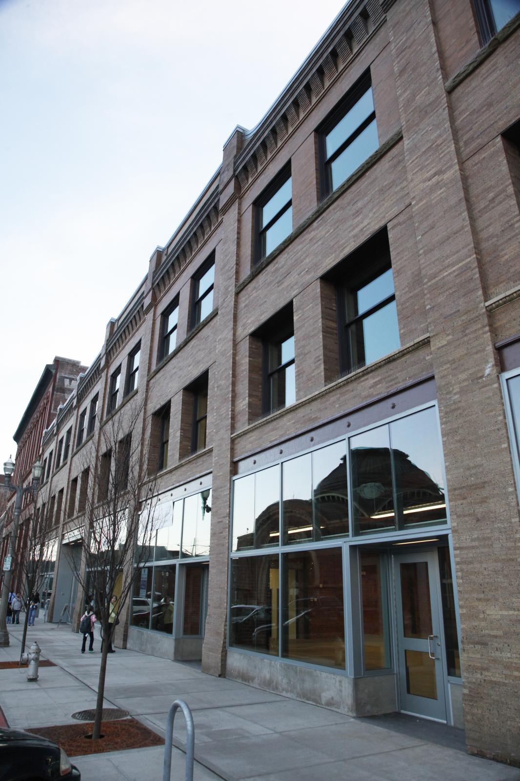 Image showing the facade and windows of the Joy Building along Pacific Avenue 